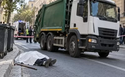 Bakıda FACİƏ: zibil daşıyan maşın qoca kişini