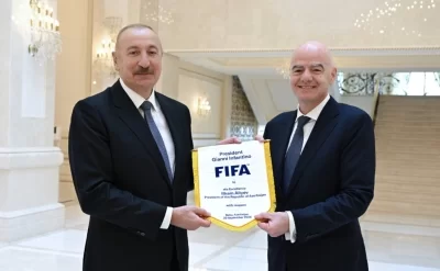 Prezident İlham Əliyev FIFA-nın prezidentini