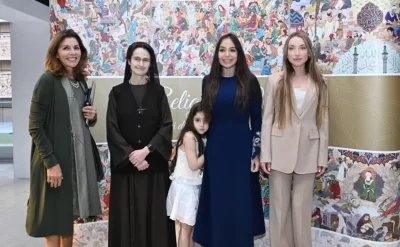 Leyla Əliyeva Müqəddəs Taxt-Tacda xalça sərgisinin açılışında - FOTO