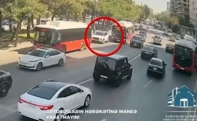 Avtobus zolağına girən sürücülərə DİN-dən