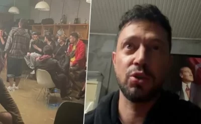 Murat Boz yüzlərlə şəxslə birlikdə İstanbulda