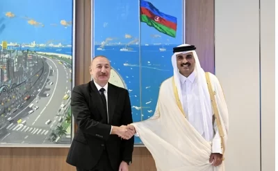 Prezident Qətər Əmiri ilə görüşdü –