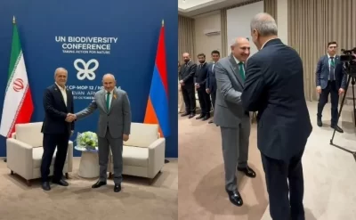 Pezeşkian İrəvanda Paşinyanla görüşdü