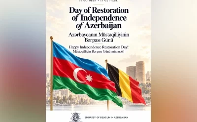 Belçika Müstəqilliyin Bərpası Günü münasibətilə Azərbaycanı təbrik edib