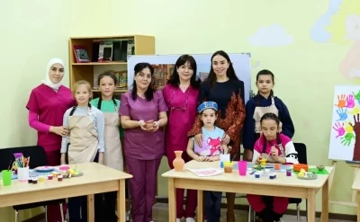 Leyla Əliyeva Səmərqənddə reabilitasiya mərkəzinin fəaliyyəti ilə tanış oldu - Foto