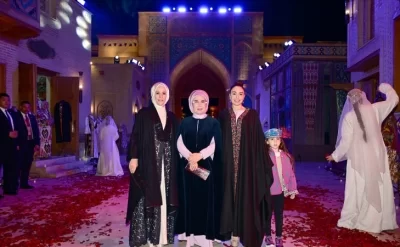 Leyla Əliyeva Səmərqənddə “Əbədi şəhər” kompleksi ilə tanış oldu