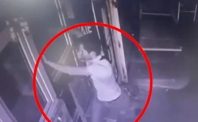 Gecə restorana girib oğurluq etdi - ANBAAN VİDEO