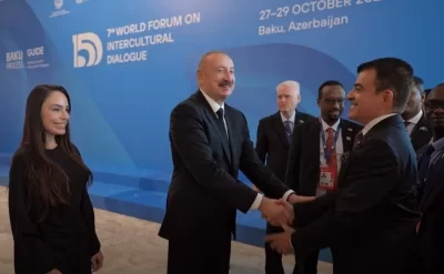 Prezident qonaqlarla görüşdü - Video