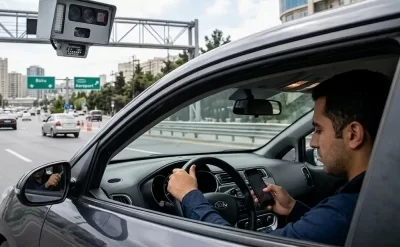 Avtomobildə telefonla danışanların