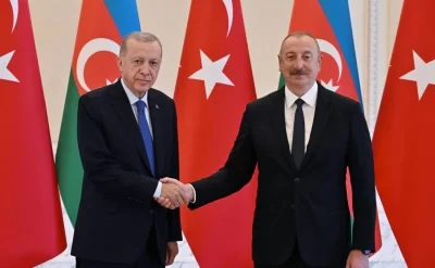 Prezident İlham Əliyev  Ərdoğanı
