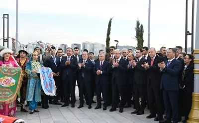 Ceyhun Bayramov Türk Dövlətləri Sivilizasiya Parkının açılış mərasimində - FOTO