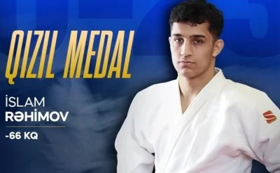 Azərbaycan cüdoçusu İslam Rəhimov İtaliyada Avropa çempionu oldu