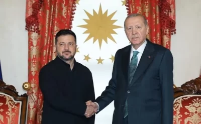 Ərdoğan Zelenski ilə görüşdü –
