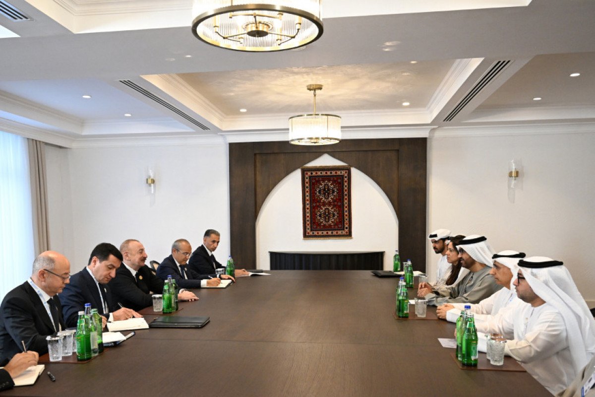 Prezident Xankəndidə BƏƏ nazirini qəbul etdi – FOTOLAR 