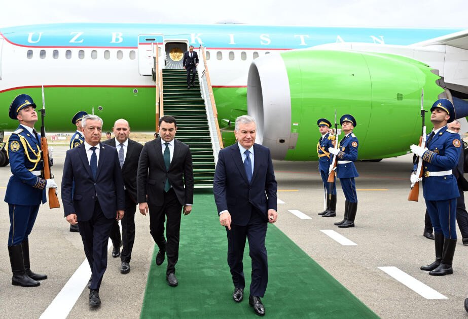 Özbəkistan Prezidenti Şavkat Mirziyoyev Füzuli rayonuna səfərə gəlib – FOTO 