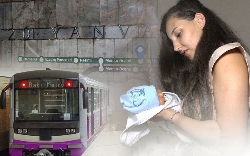 Metroda doğulan körpənin anası DANIŞDI – VİDEO