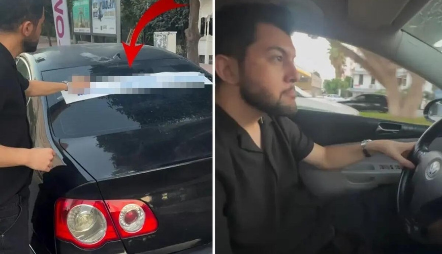 Boşanan kişinin avtomobilinə yazdığı sözlər gündəm oldu – sürücülərdən bunu istədi – FOTO