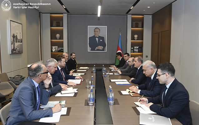 Ceyhun Bayramov Stiven Dauti ilə görüşdü – FOTOLAR