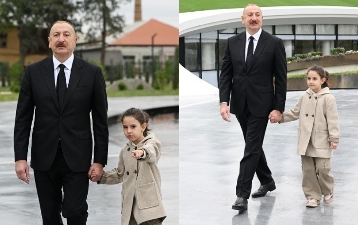 Prezidentin əlindən tutduğu balaca Nilay DANIŞDI: “Yaxşı babadır” – VİDEO