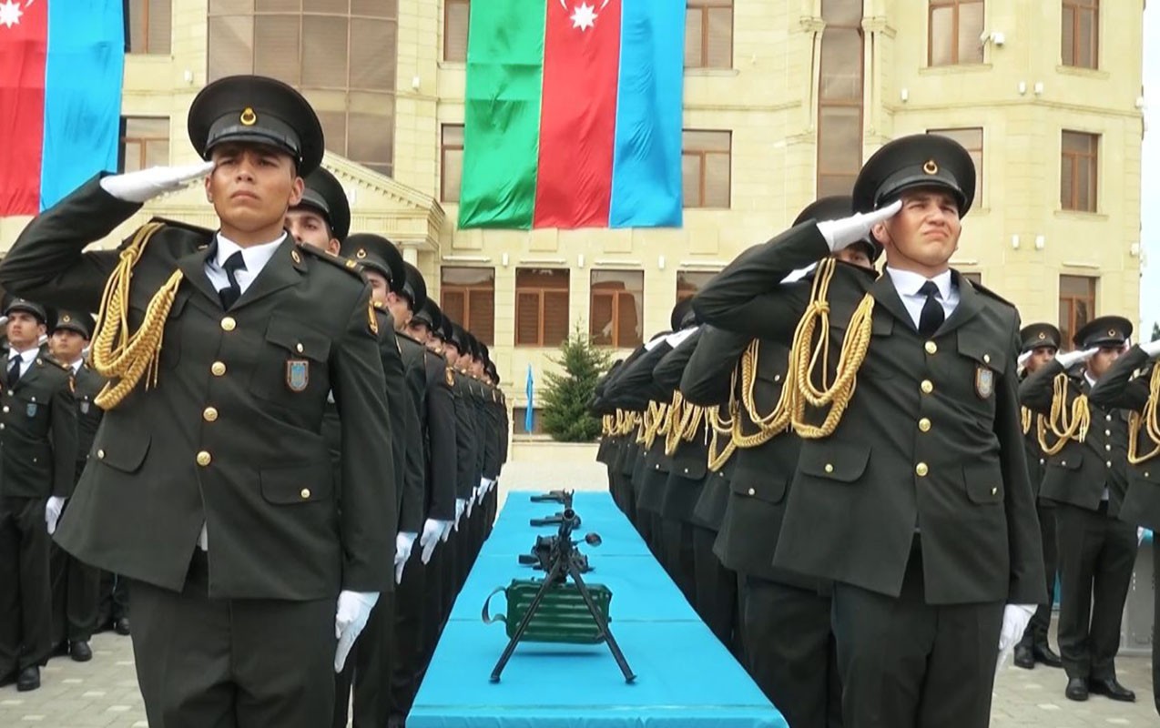 DİN-in Hərbi İnstitutunda kursantların andiçmə mərasimi… – VİDEO