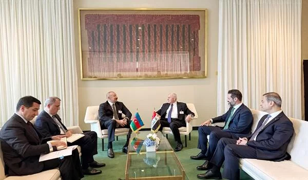 İlham ƏIiyev İraq prezidenti ilə görüşdü