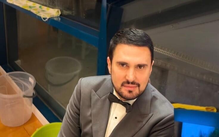 Nadir Qafarzadə böyük oğlu və gəlini ilə – FOTO