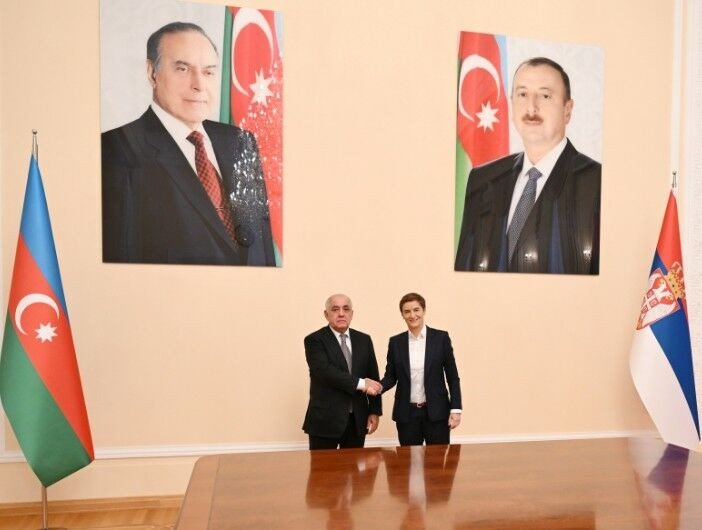 Əli Əsədov Serbiya Milli Assambleyasının sədri ilə görüşdü