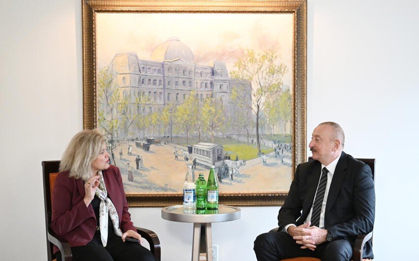 İlham Əliyev Nyu-Yorkda “Franklin Templeton” şirkətinin prezidenti ilə görüşüb 