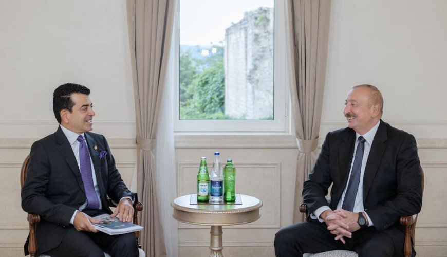 İlham Əliyev Şuşada ICESCO-nun Baş direktorunu qəbul edib