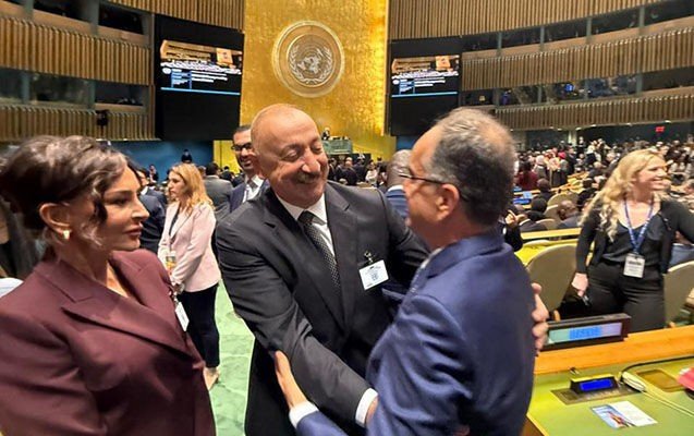 Prezident və xanımı BMT-nin mənzil-qərargahında – FOTO/VİDEO