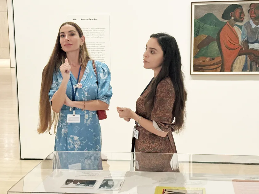 Leyla və Arzu Əliyevalar Nyu-Yorkdakı Müasir İncəsənət Muzeyində – FOTOLAR