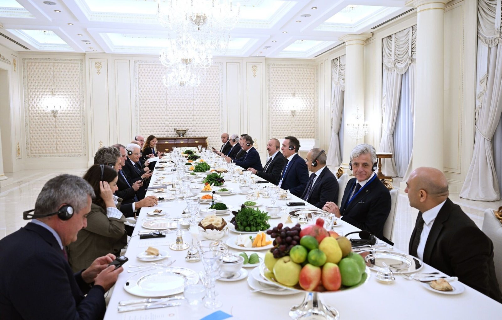 İtaliya Prezidentinin şərəfinə rəsmi ziyafət verildi