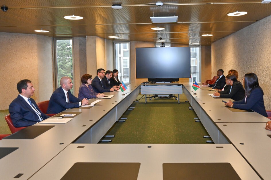 Sahibə Qafarova Cenevrədə həmkarları ilə görüşdü – FOTO