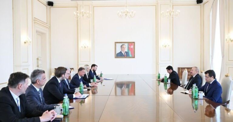 Prezident İlham Əliyev Xorvatiya parlamentinin nümayəndə heyətini qəbul etdi – FOTO