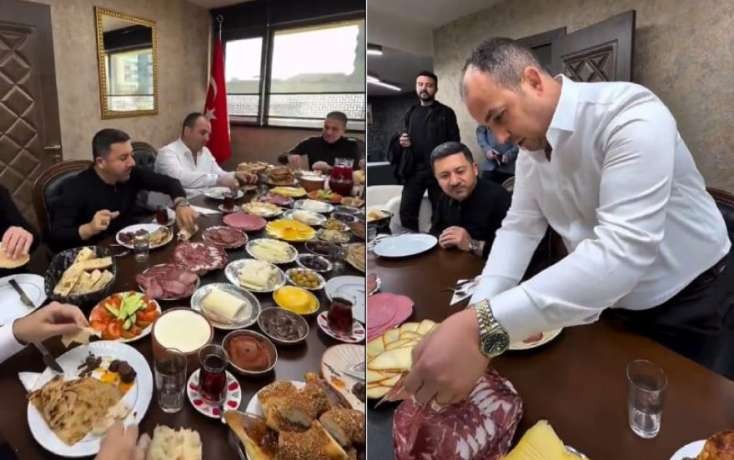 Bələdiyyə sədrinin səhər yeməyi müzakirəyə səbəb oldu